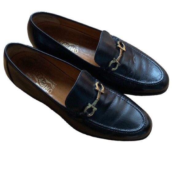 Vintage  Salvatore Ferragamo HORSEBIT Loafer Hold tone Men’s size 10 - Picture 1 of 8